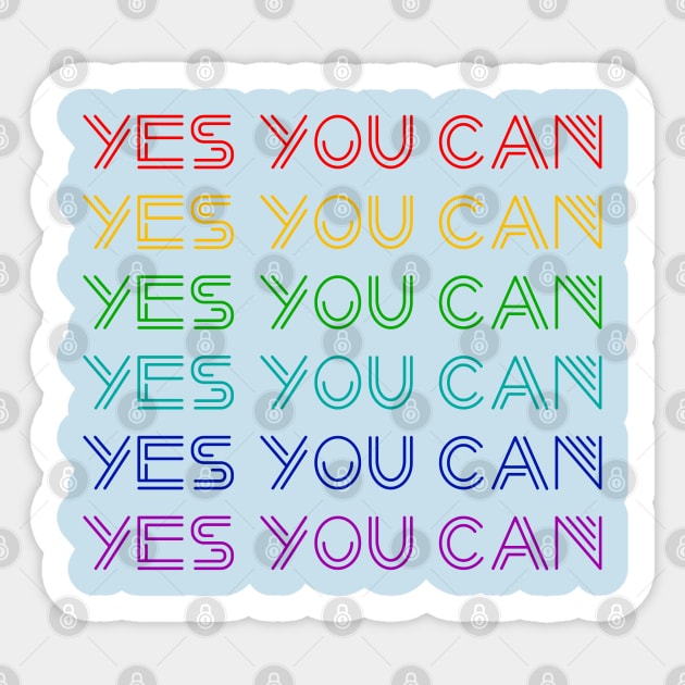 Yes You Can Sticker by M2M